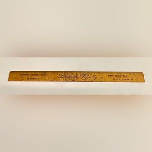 Early 1900s Grand Rapids MI MCLACHLAN BUSINESS UNIVERSITY 15” Wooden Ruler